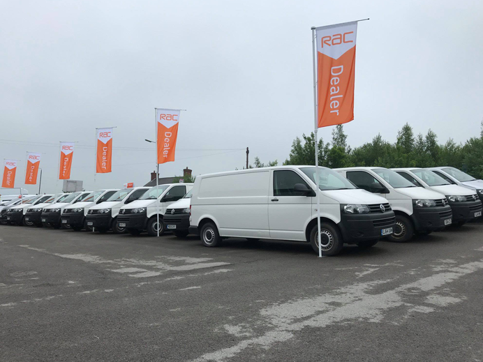 Stock on show at the Van Yard